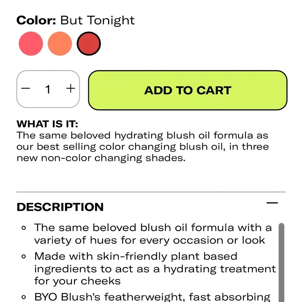 Youthforia BYO Blush - But Tonight (BNIB)